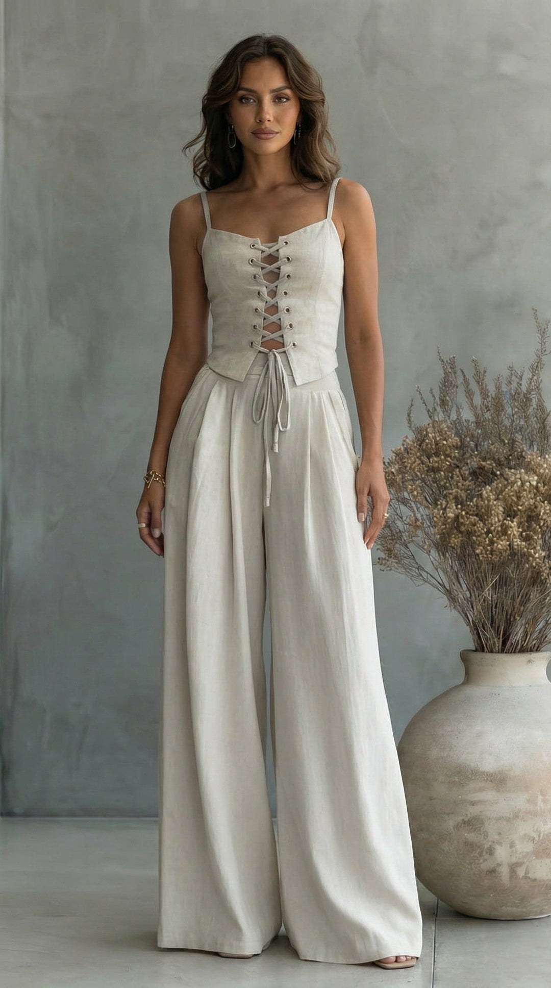 Completo con Top Stile Corsetto