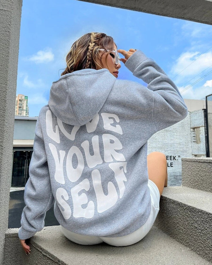 Felpa Oversize con Scritta