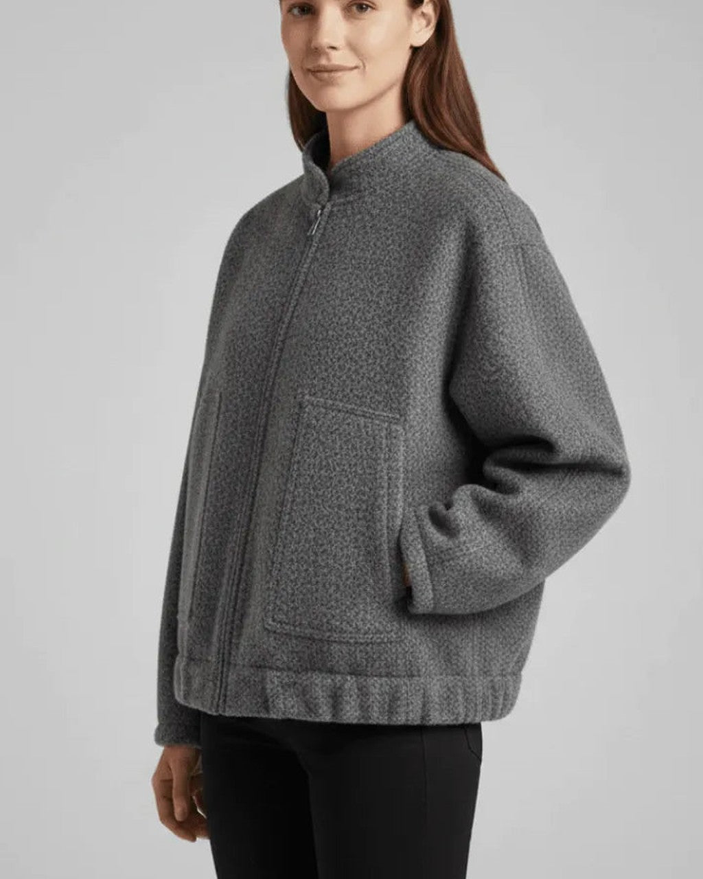 Giacca Oversize Collo Alto