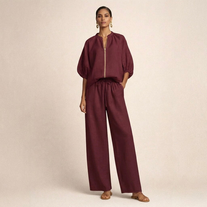 Completo con Blusa a Cerniera