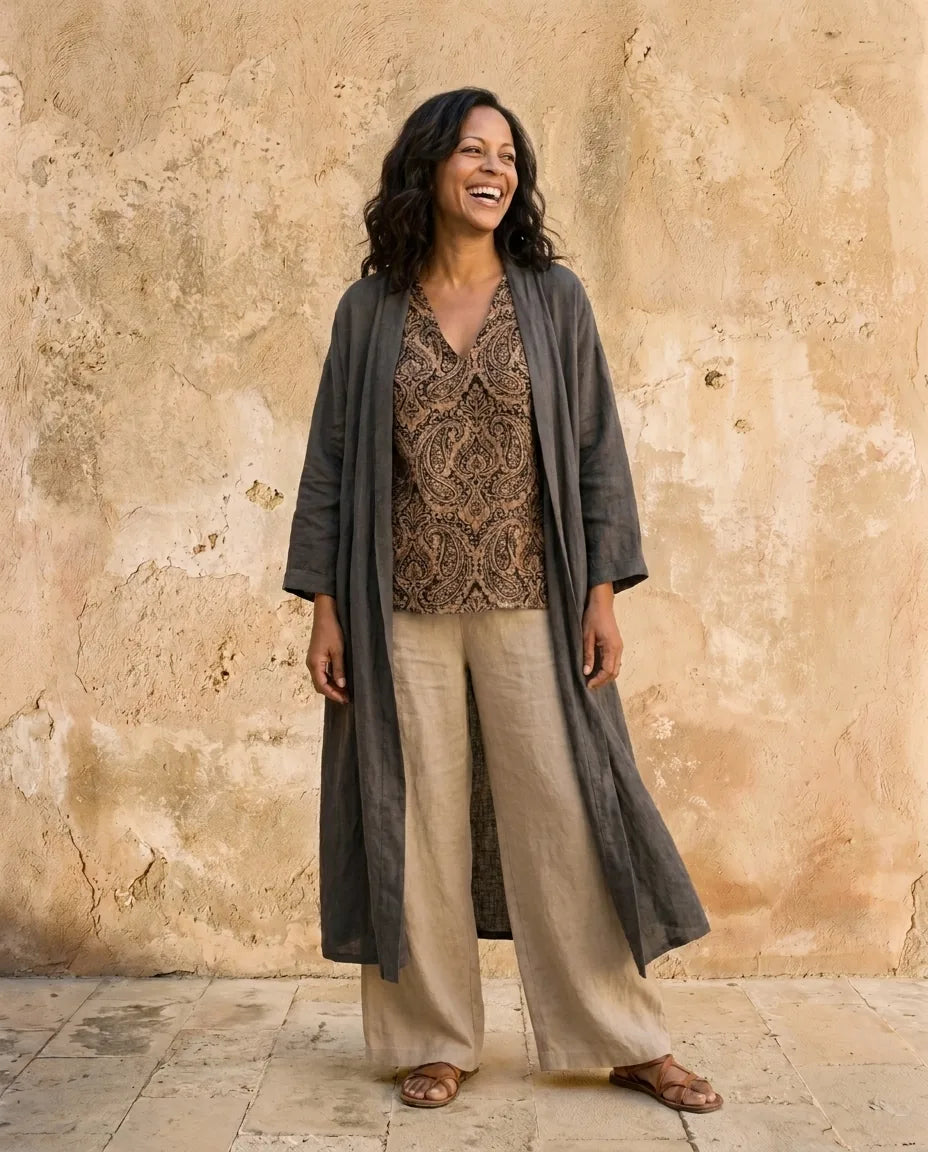 Completo Pantalone con Spolverino Lungo