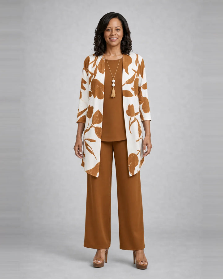 Completo Pantalone con Stampa Botanica