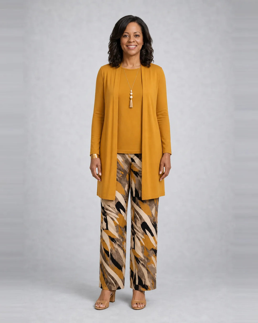 Completo Tre Pezzi con Pantalone Stampato