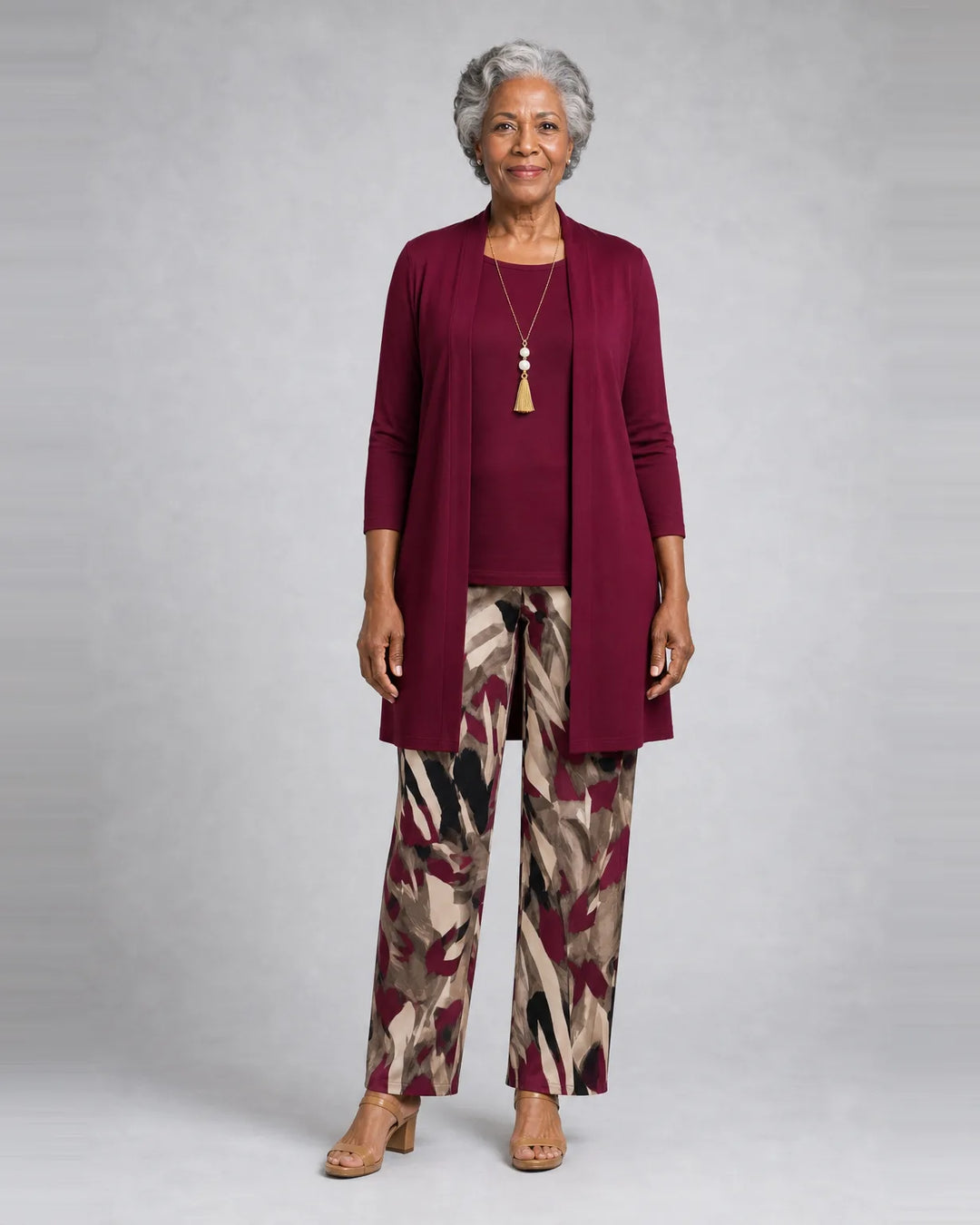Completo Tre Pezzi con Pantalone Fantasia