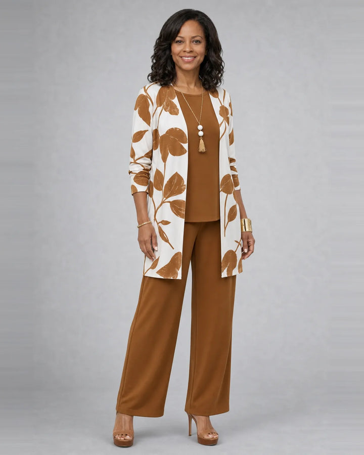 Completo Pantalone con Stampa Botanica