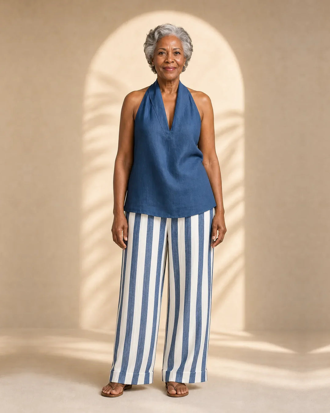 Completo Pantalone a Righe