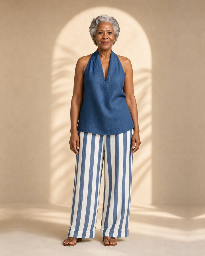 Completo Pantalone a Righe