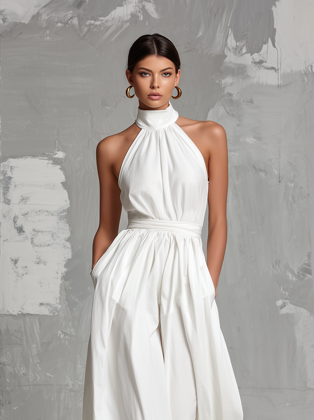 Completo Elegante con Top Halter