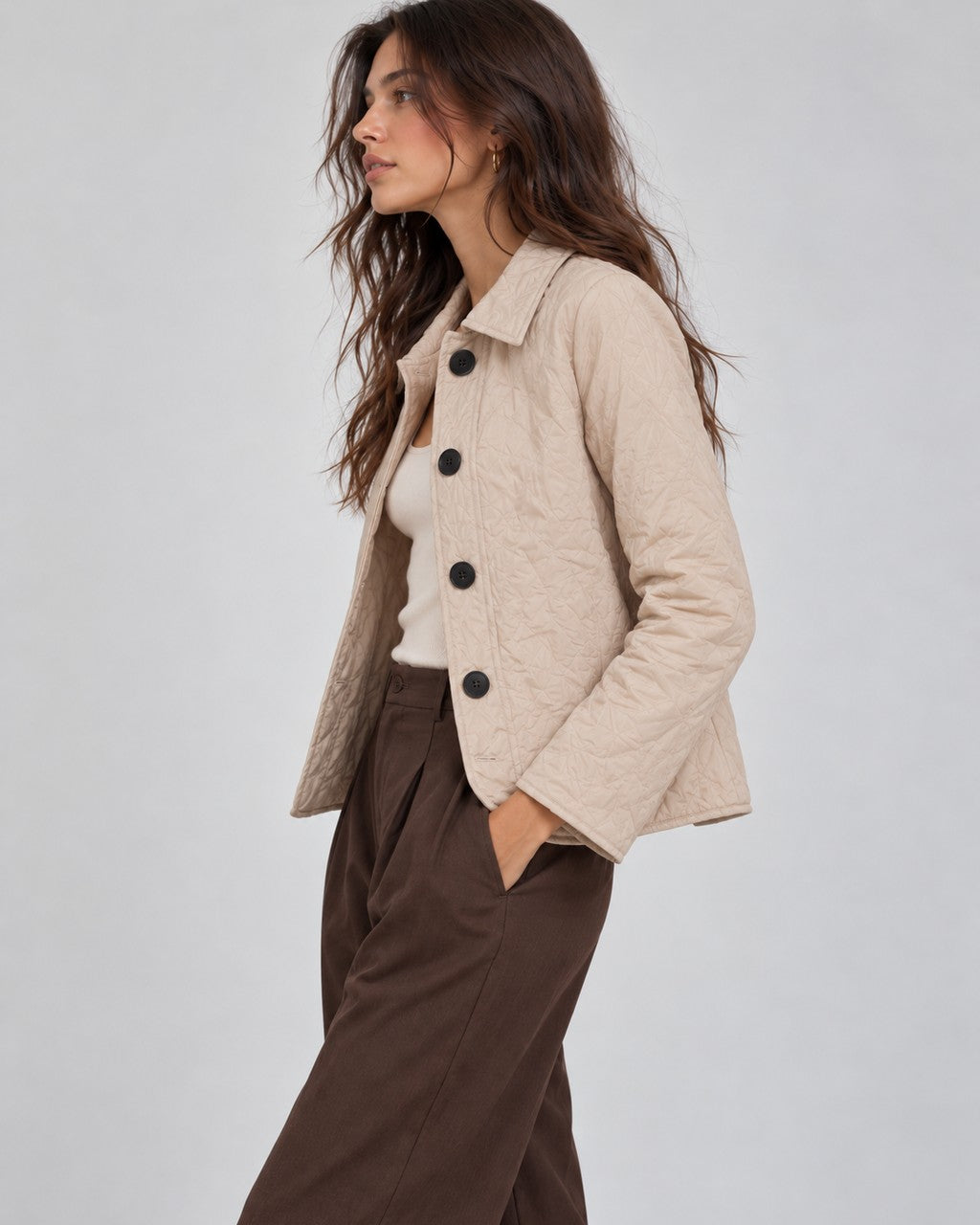 Cappotto Leggero Trapuntato