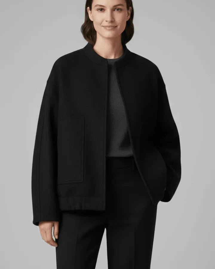 Giacca Oversize Collo Alto