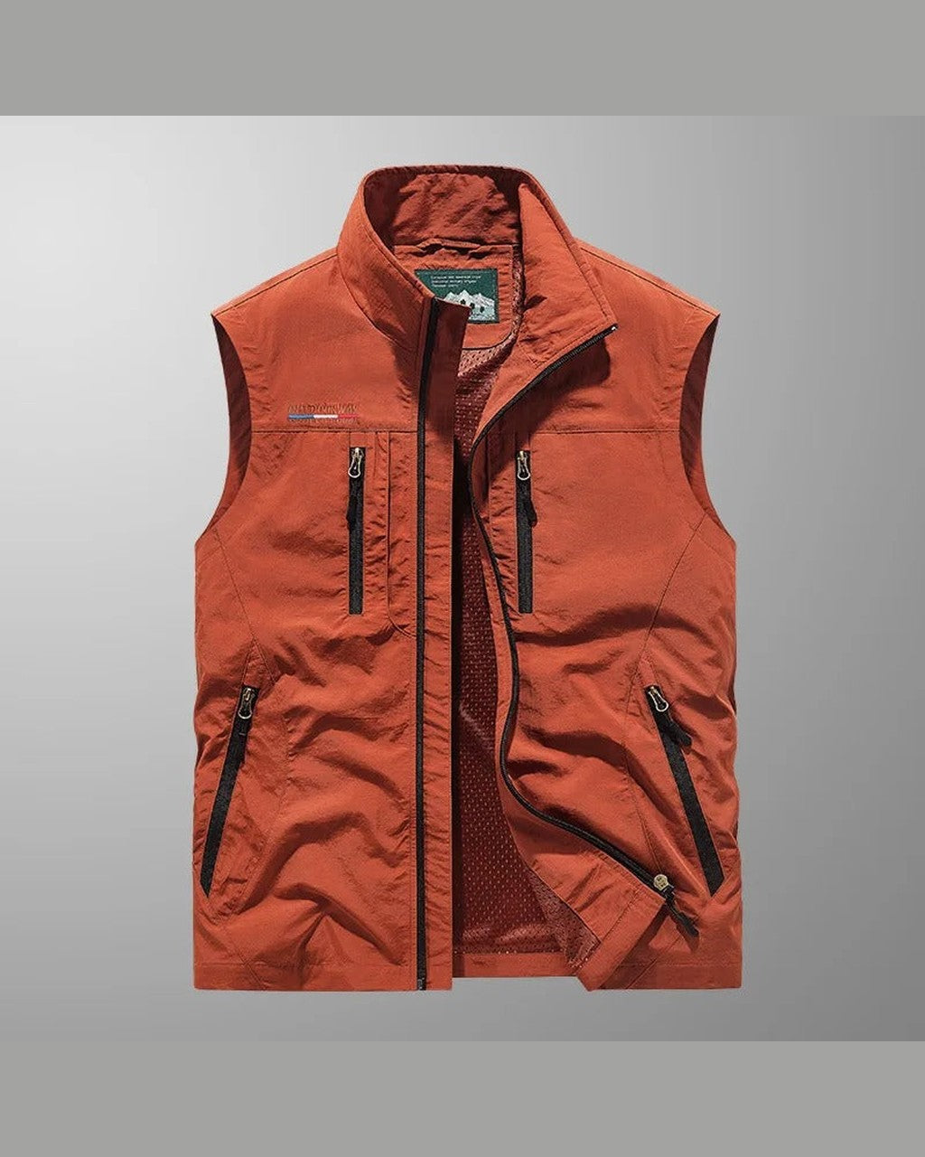 Gilet Sportivo con Tasche a Zip