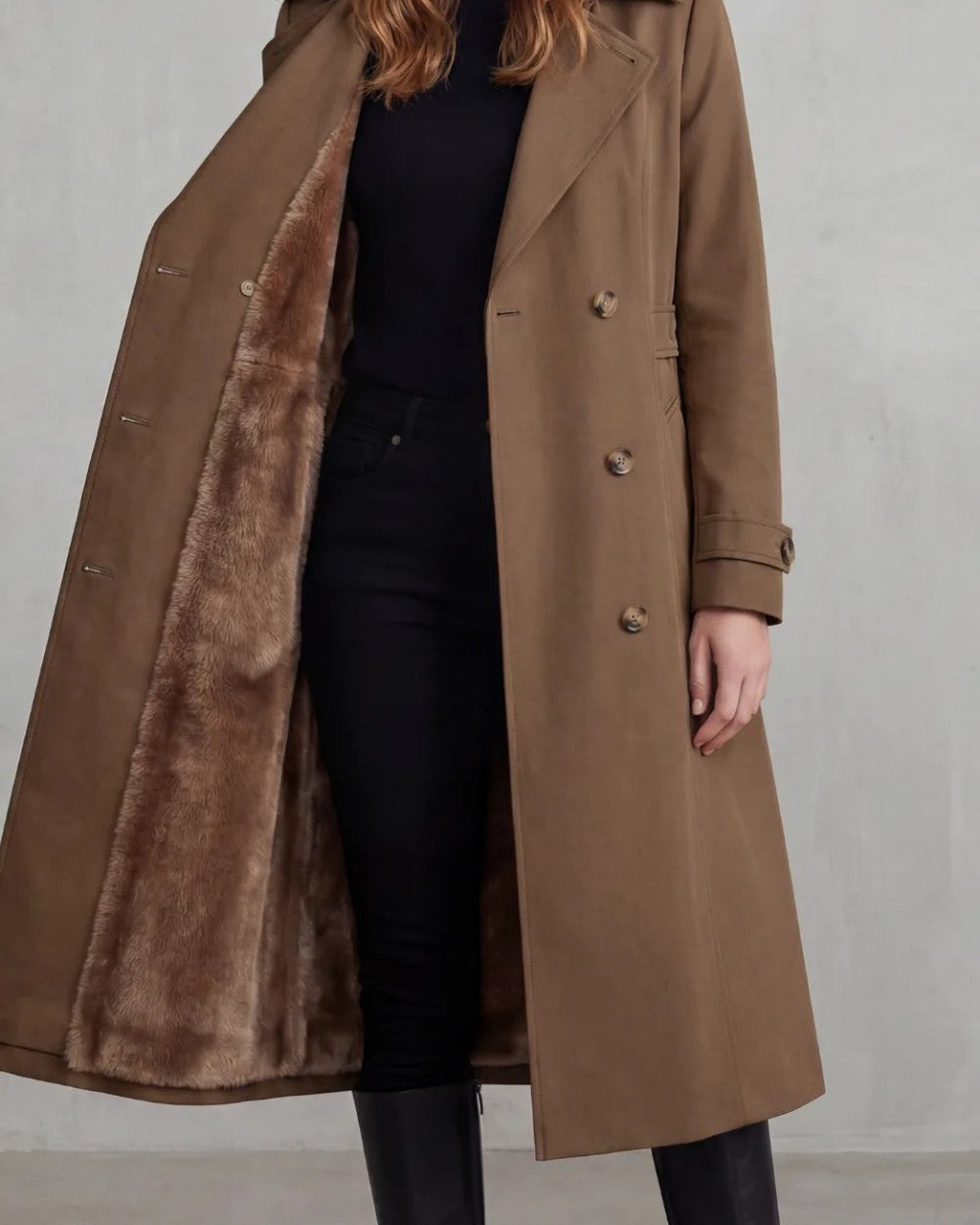 Trench Classico con Interno Morbido