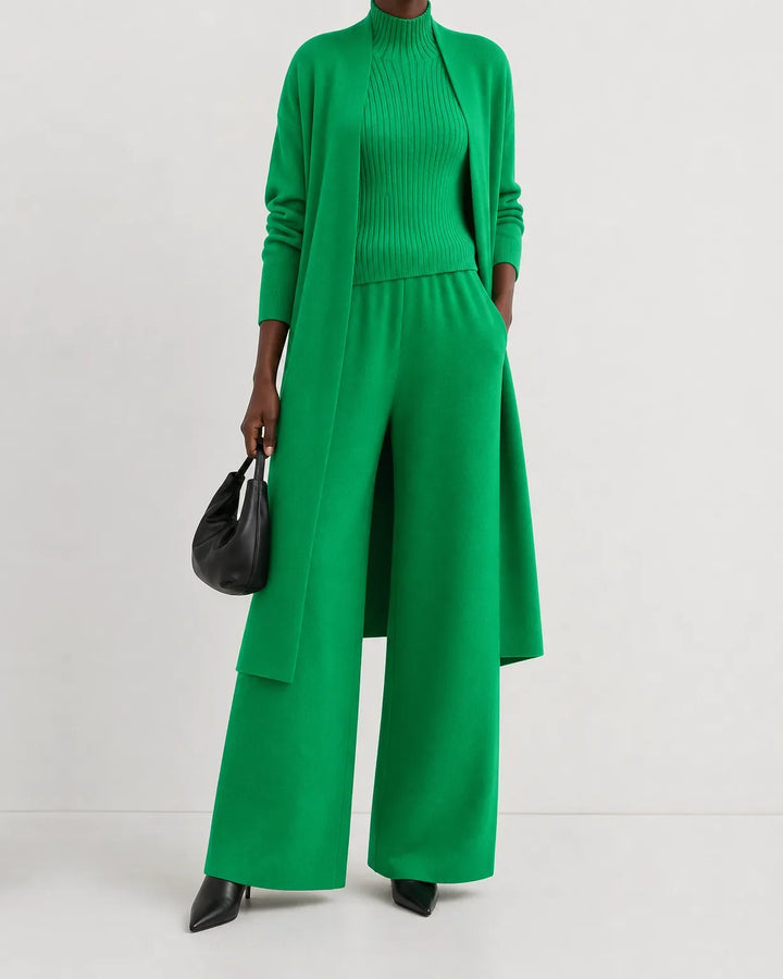 Completo Tre Pezzi con Cardigan Lungo