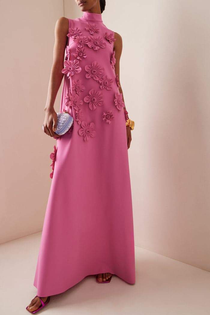 Vestito Lungo Rosa da Cerimonia