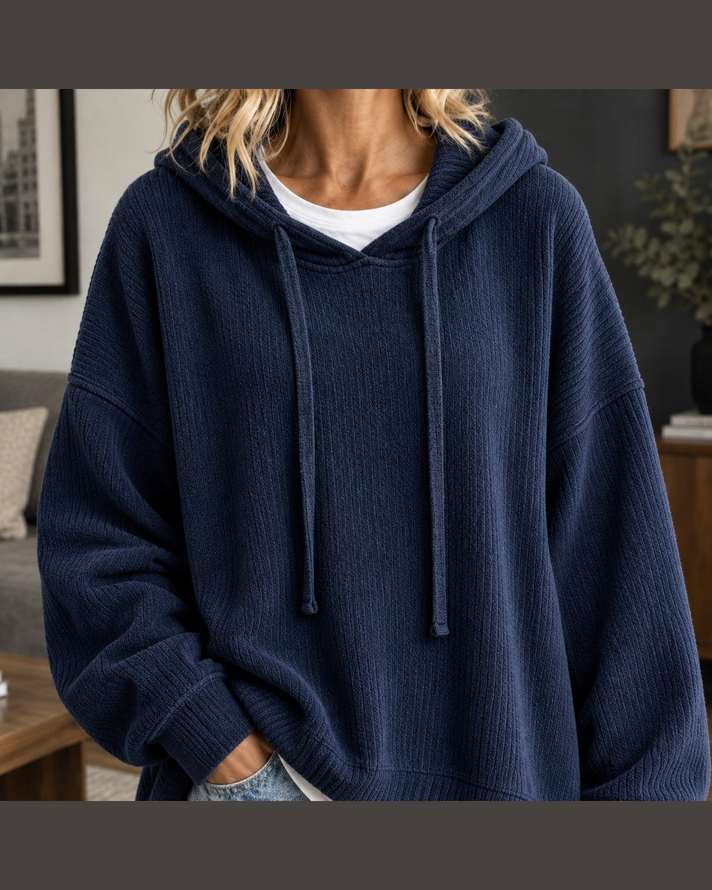 Felpa Oversize con Cappuccio