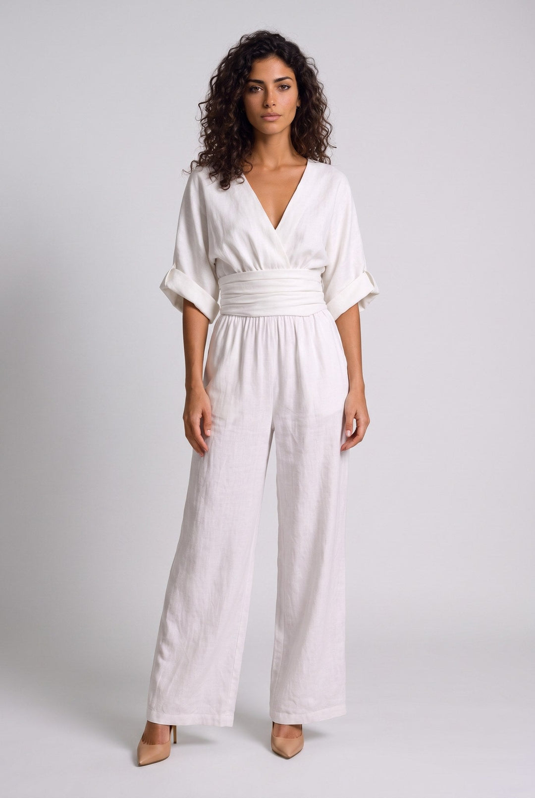 Completo Elegante con Pantalone Ampio