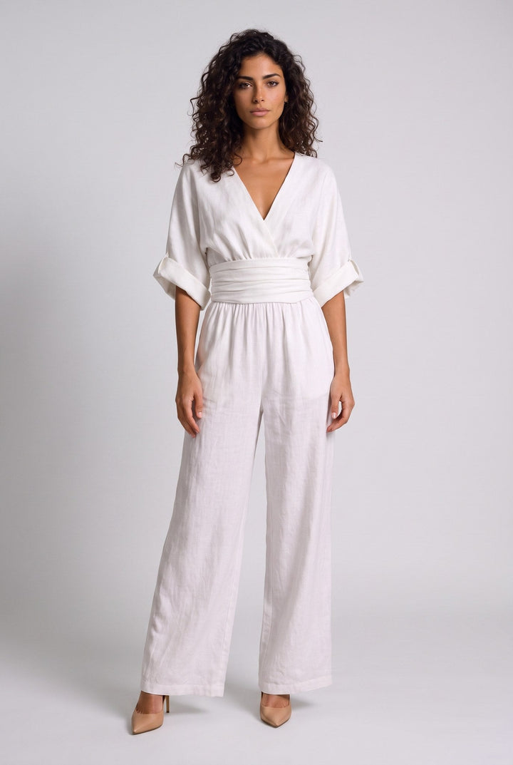 Completo Elegante con Pantalone Ampio