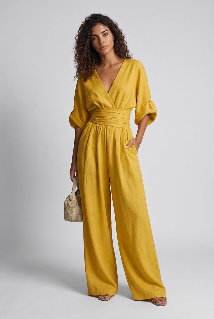 Completo Elegante con Pantalone Ampio