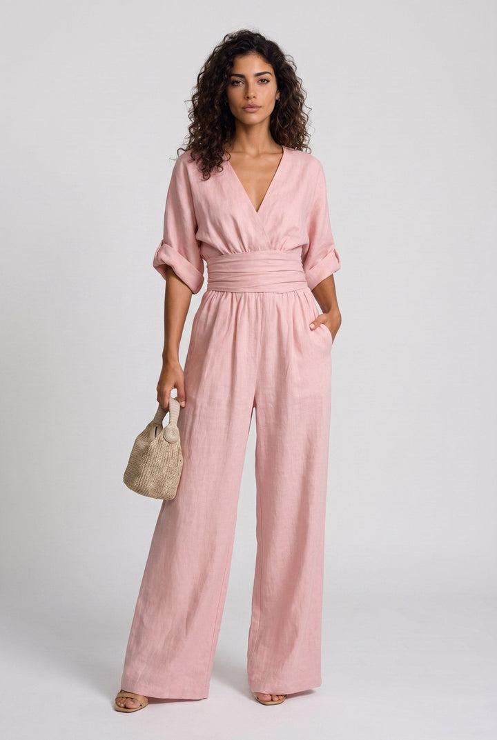 Completo Elegante con Pantalone Ampio