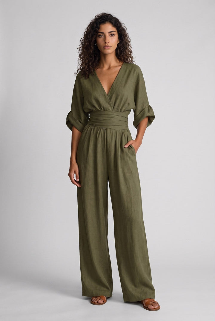 Completo Elegante con Pantalone Ampio