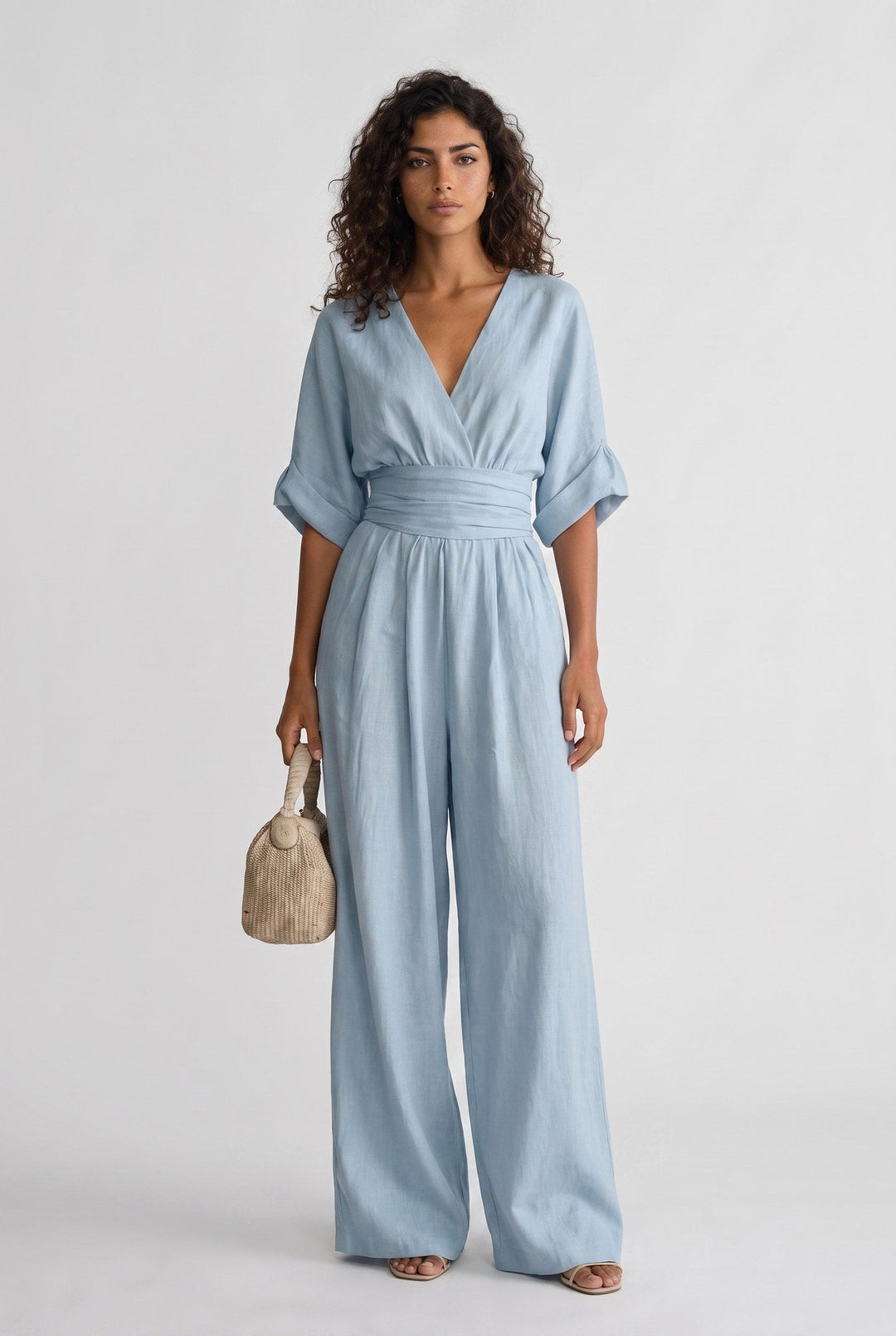 Completo Elegante con Pantalone Ampio