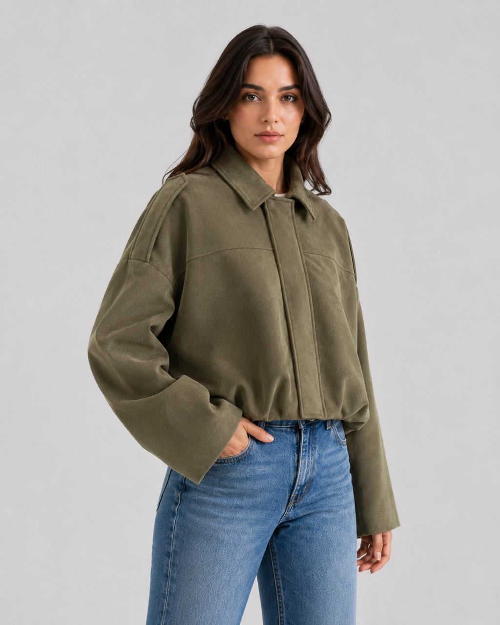Giacca Corta Stile Bomber