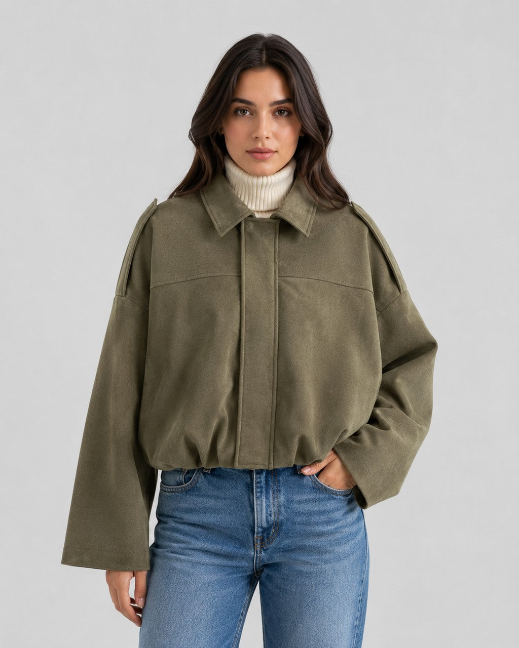 Giacca Corta Stile Bomber