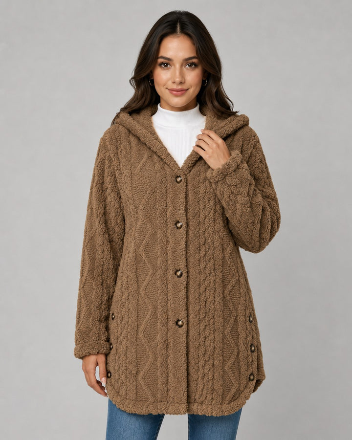 Giacca Lavorata con Cappuccio