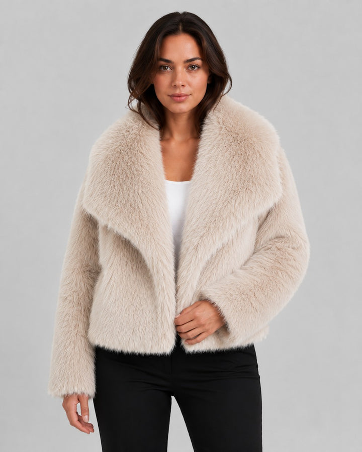 Giacca Soffice con Collo Ampio