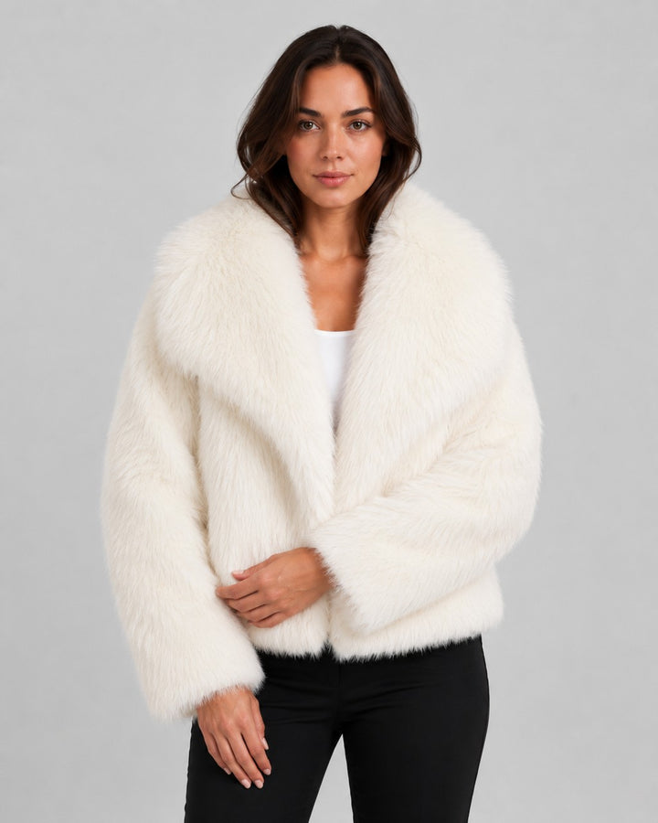 Giacca Soffice con Collo Ampio