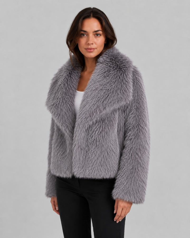 Giacca Soffice con Collo Ampio