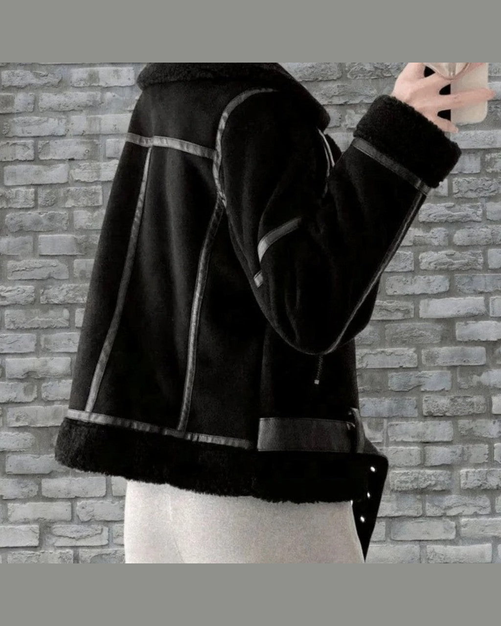 Giacca Stile Aviatore con Cintura