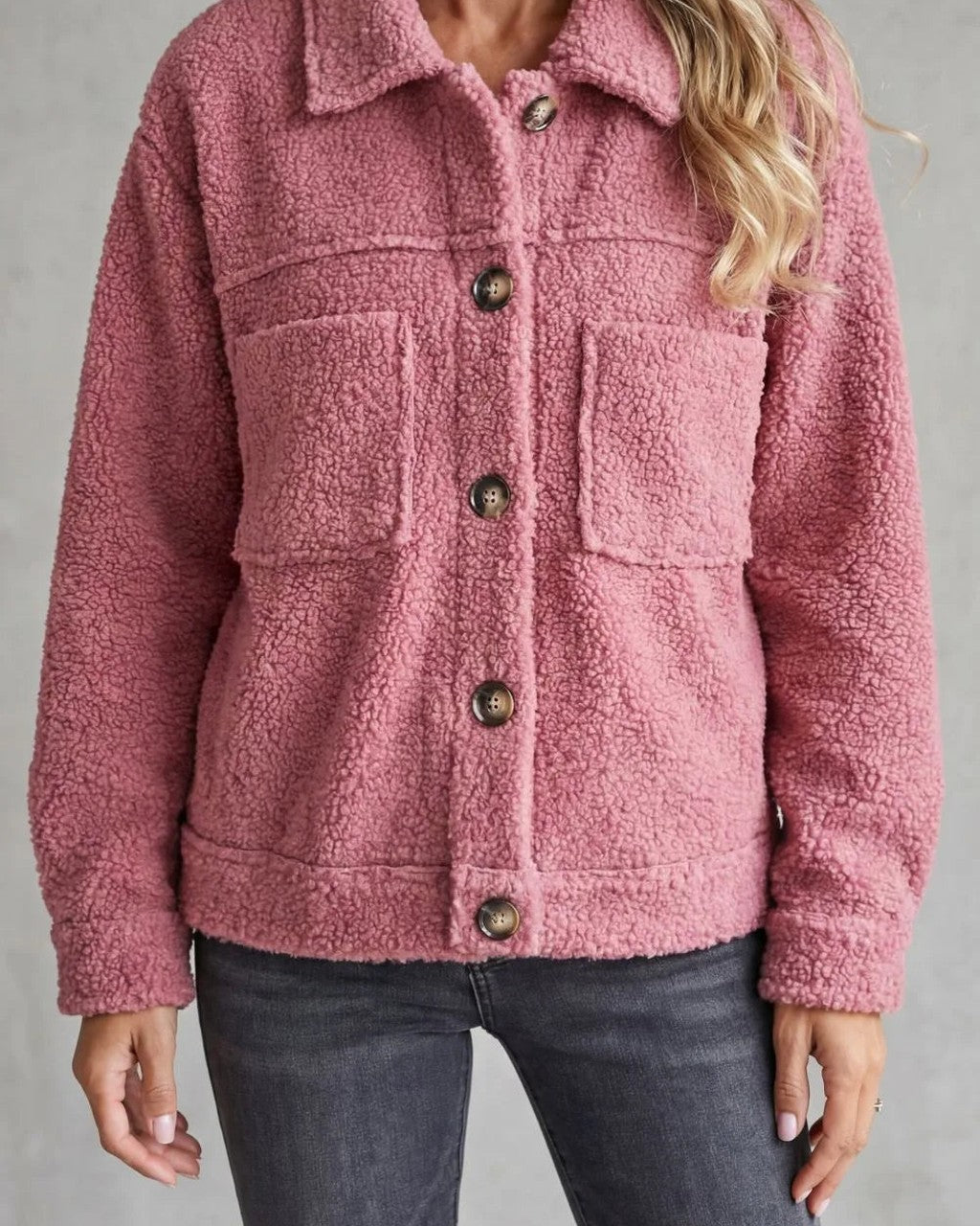 Giacca Stile Camicia con Tasche