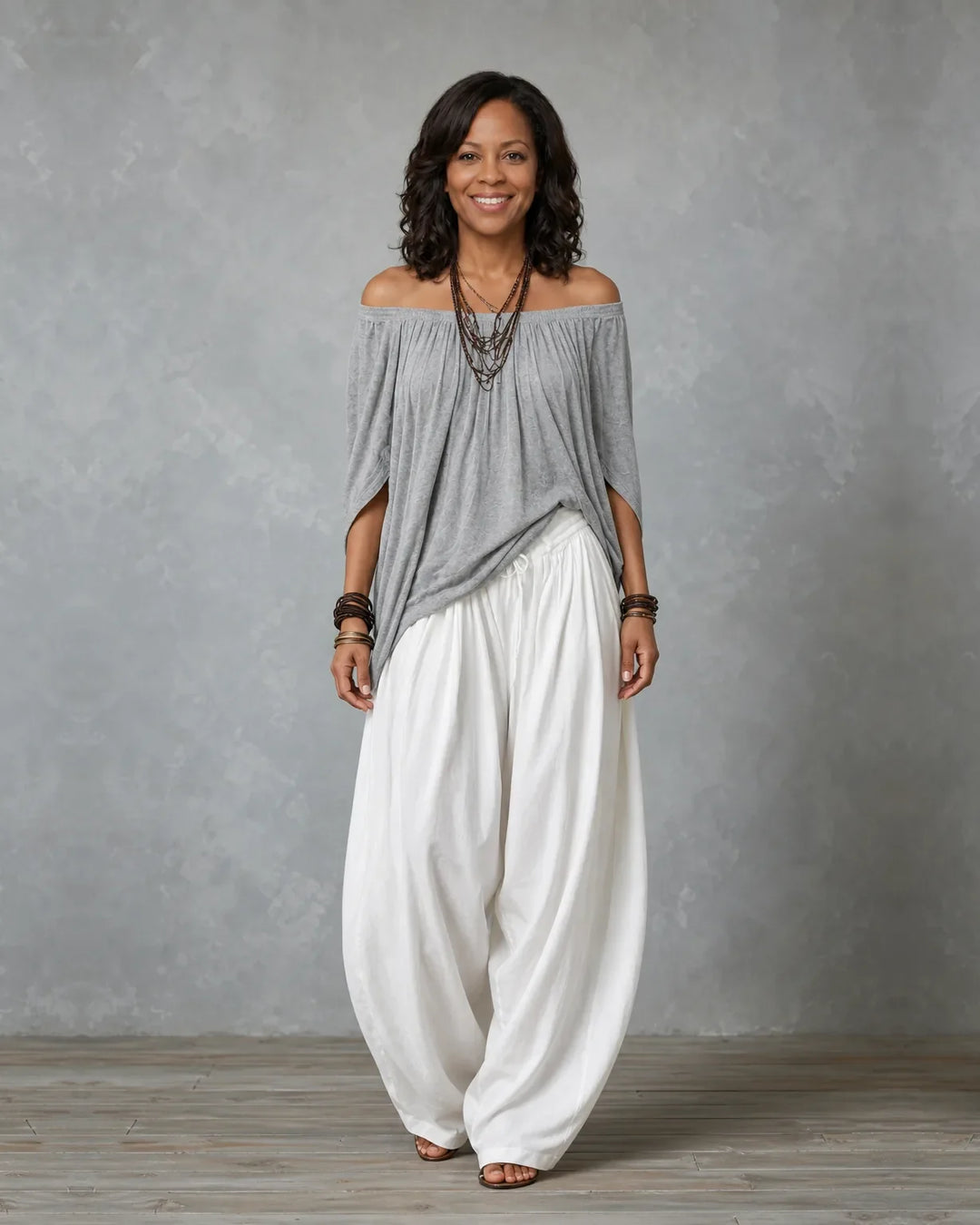 Completo Spalle Scoperte e Pantalone Harem