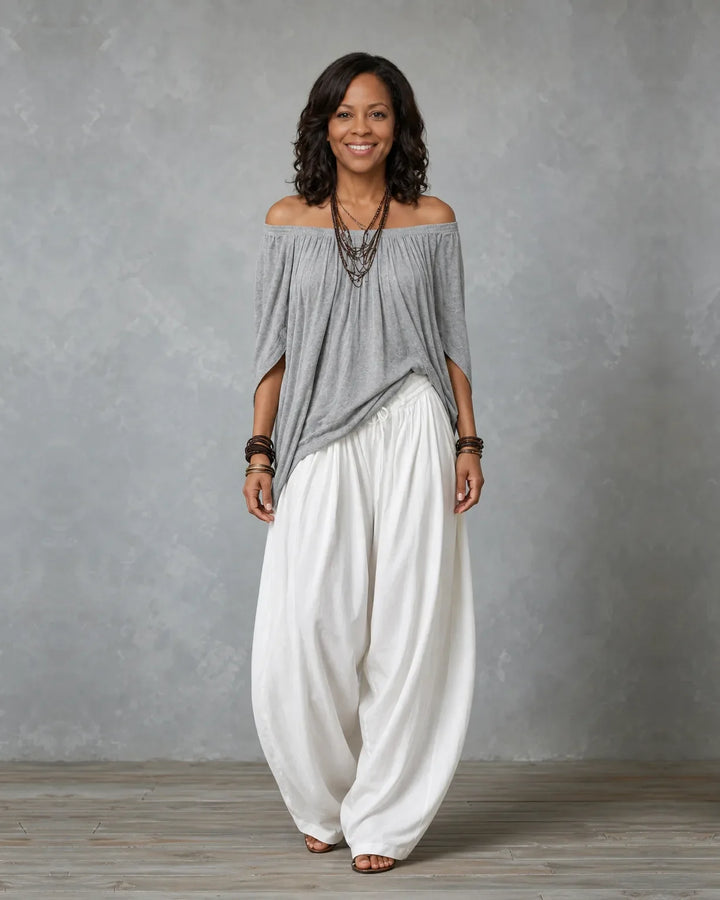 Completo Spalle Scoperte e Pantalone Harem