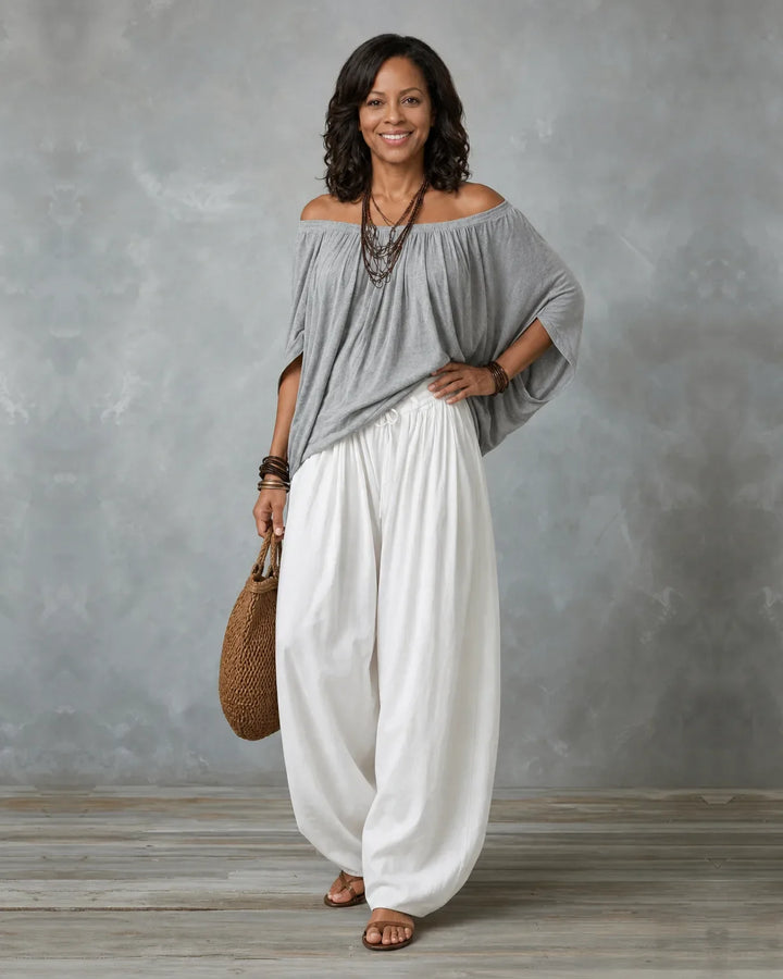 Completo Spalle Scoperte e Pantalone Harem