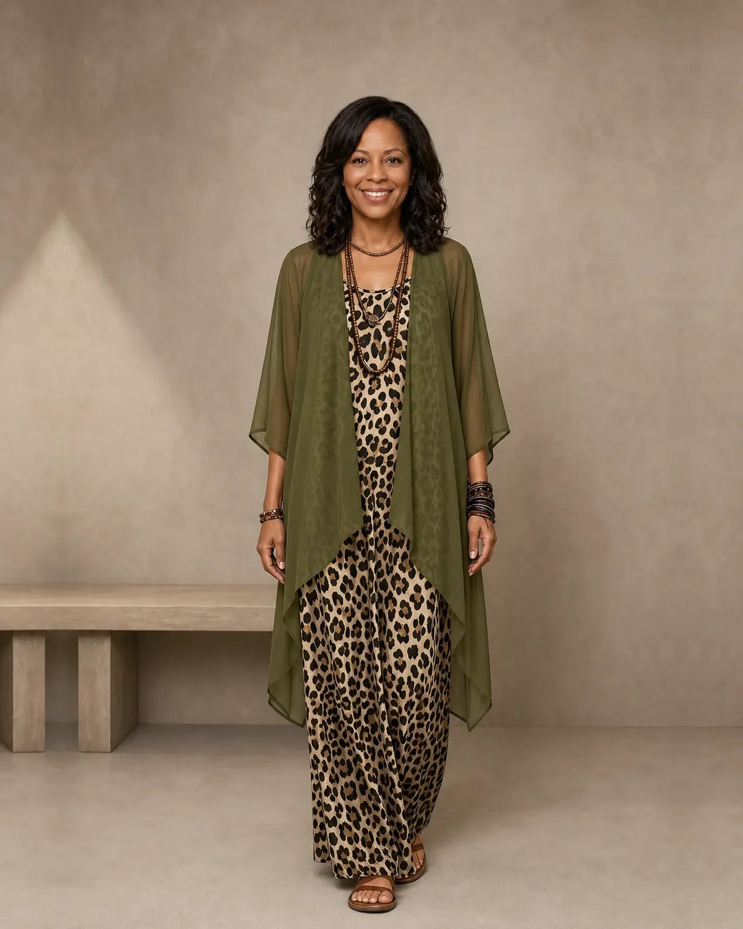 Completo con Abito Stampa Animalier