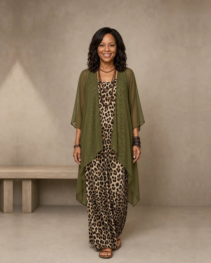 Completo con Abito Stampa Animalier