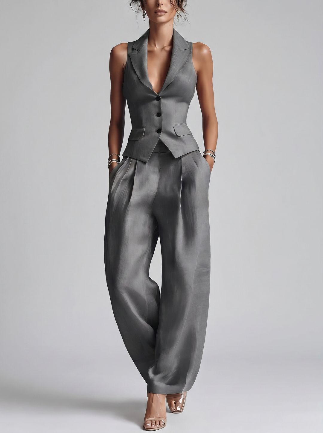 Completo Gilet e Pantalone Largo