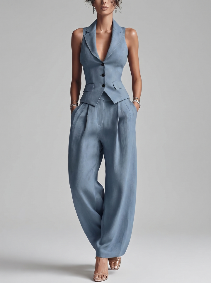 Completo Gilet e Pantalone Largo