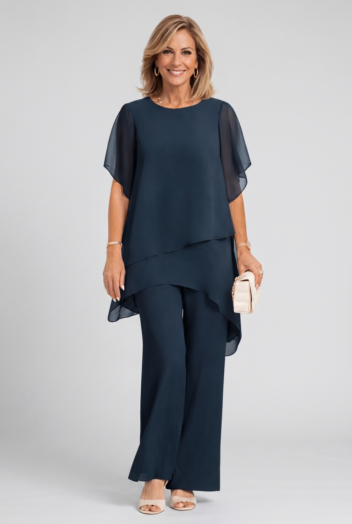 Completo Elegante con Top Asimmetrico