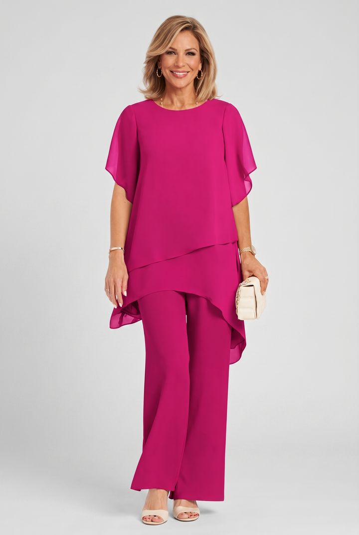 Completo Elegante con Top Asimmetrico