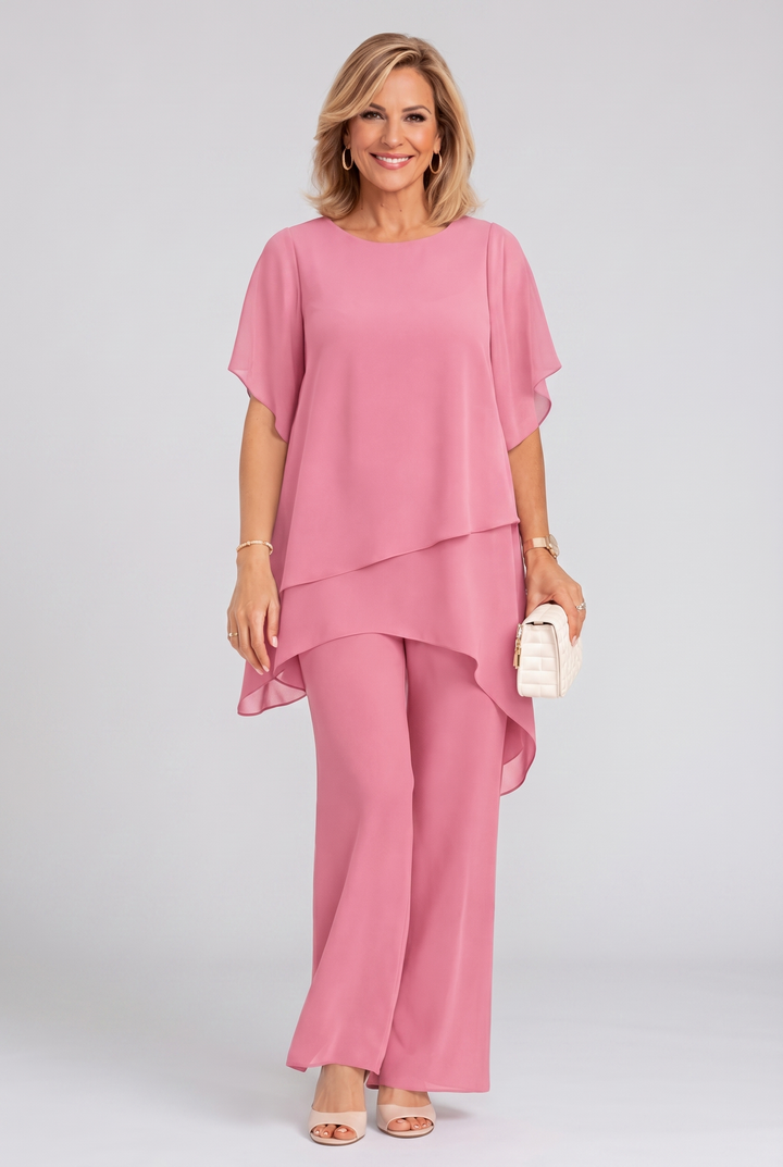 Completo Elegante con Top Asimmetrico