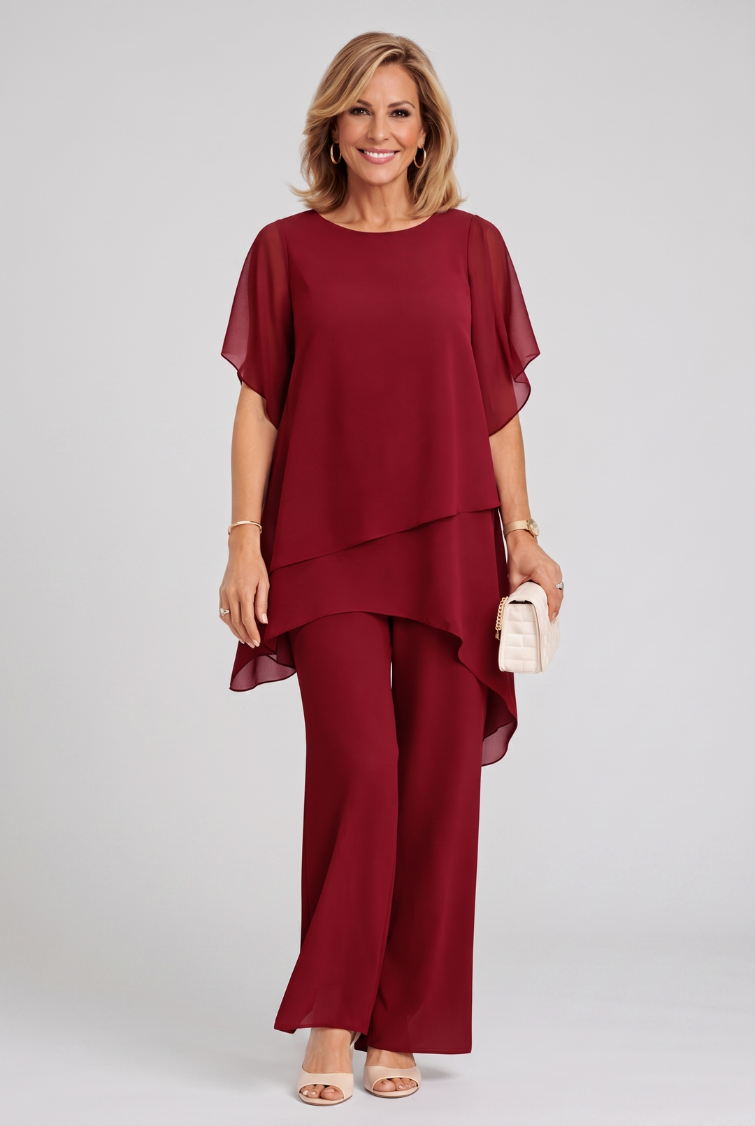 Completo Elegante con Top Asimmetrico
