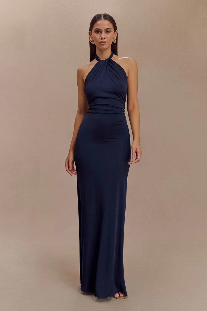 Abito Lungo con Scollo Halter