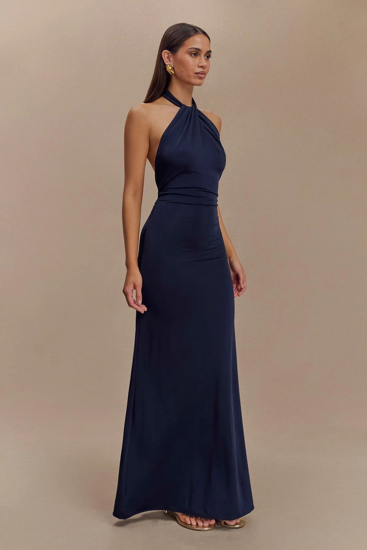 Abito Lungo con Scollo Halter