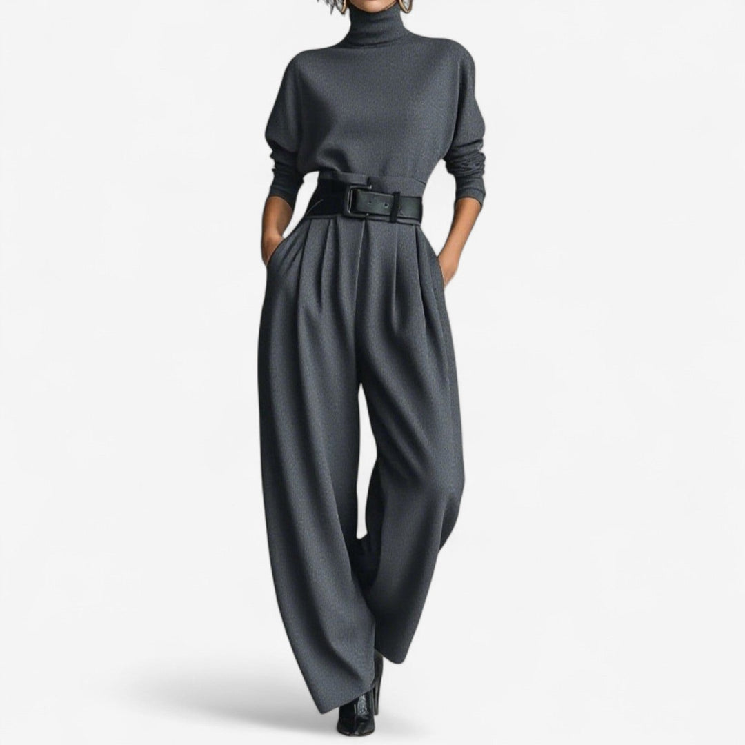 Completo Pantalone a Collo Alto