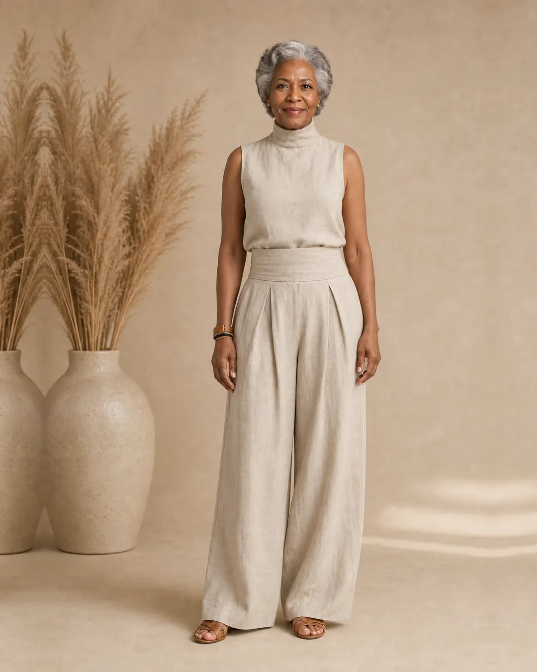 Completo Pantalone Palazzo Minimalista