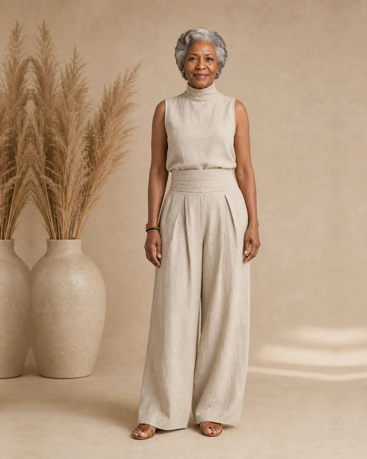 Completo Pantalone Palazzo Minimalista