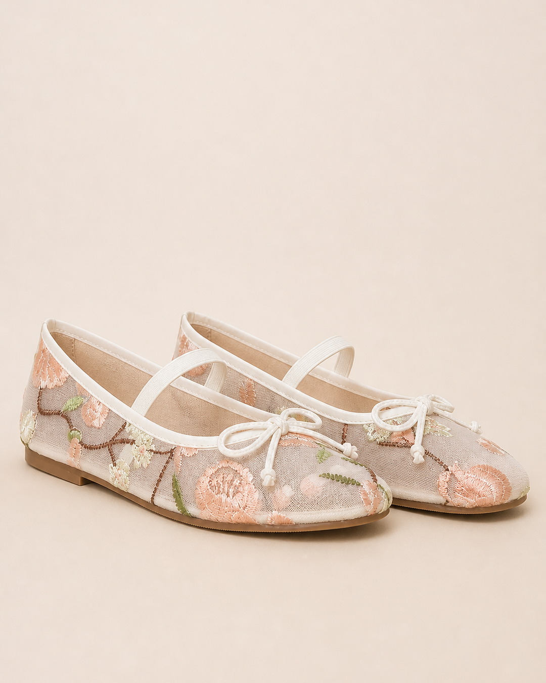Ballerine Floreali con Cinturino